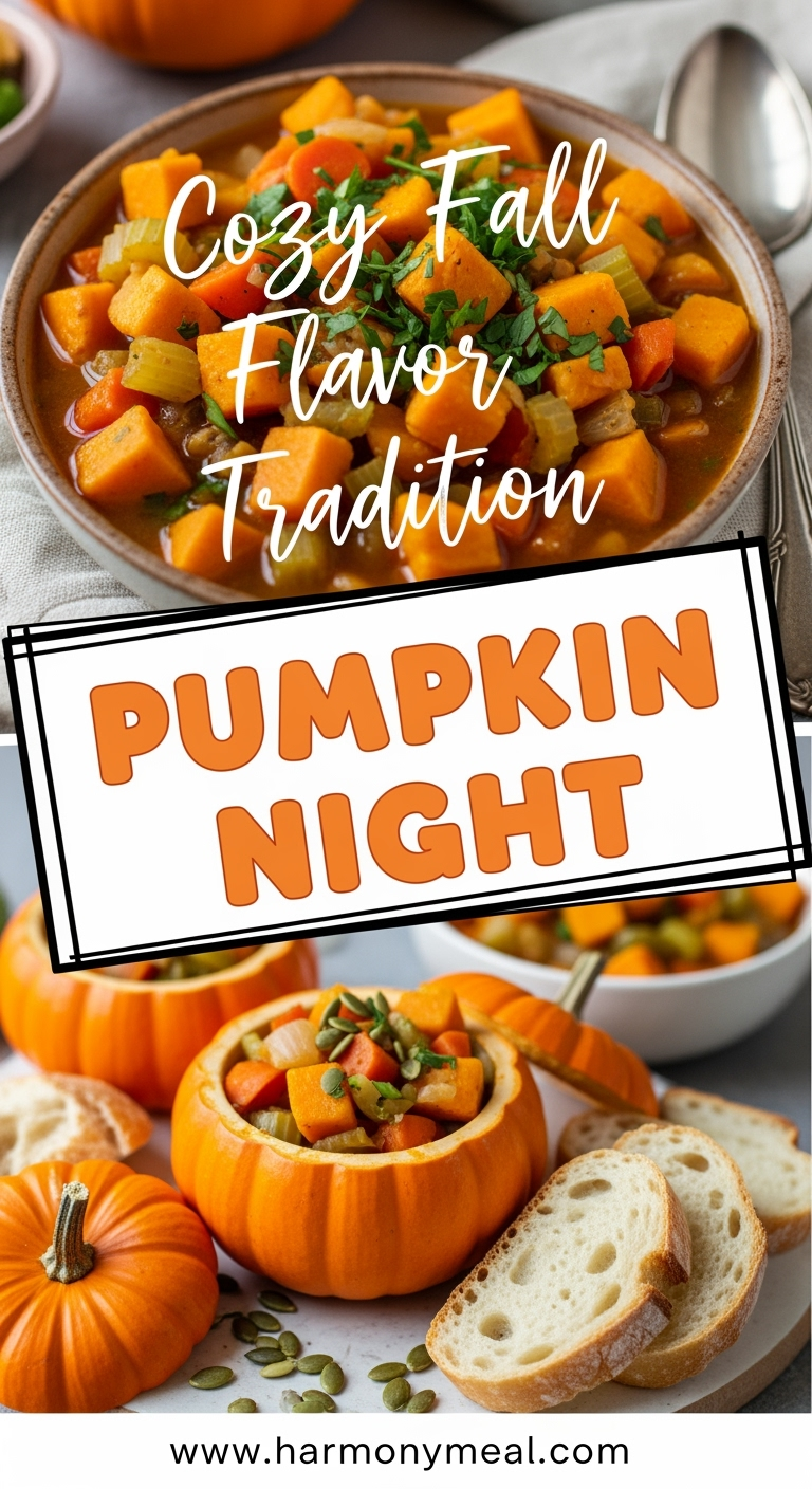 pumpkin-night-stew-fresh-ingredients Fresh vibrant ingredients for pumpkin night stew on rustic table