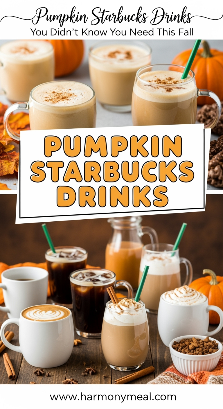 Pumpkin Starbucks drinks recipe with vibrant lighting and appetizing presentation