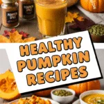 Healthy pumpkin recipes with vibrant lighting and appetizing textures photo