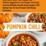 Vibrant pumpkin chili recipe with cozy autumn flavors and perfect textures