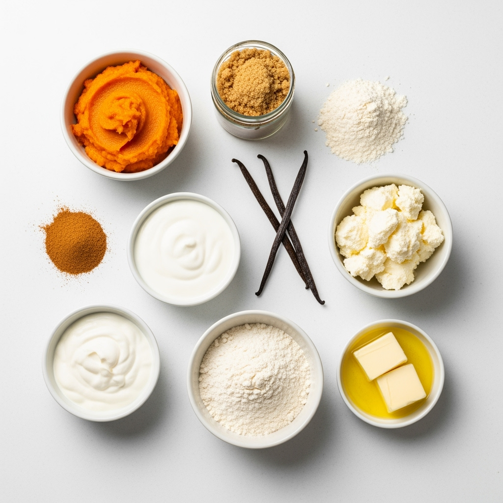 pumpkin-puree-spices-autumn-butter-closeup fresh pumpkin puree with warm spices for pumpkin pie cheesecake
