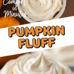 Creamy pumpkin fluff dessert with airy texture and vibrant autumn styling
