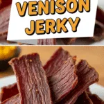 Venison jerky recipe showcasing tender, flavorful homemade dried venison strips.