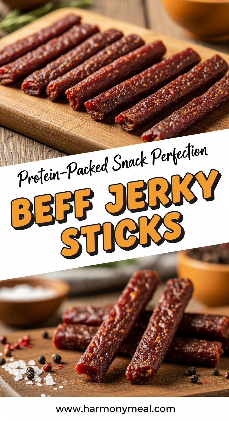 Beef jerky sticks neatly arranged showcasing texture and savory chewiness.