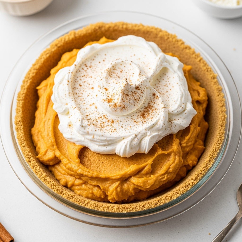 pumpkin-puree-yogurt-oats-chia-seeds Healthy pumpkin energy bowl with oats, yogurt, seeds, and maple syrup.