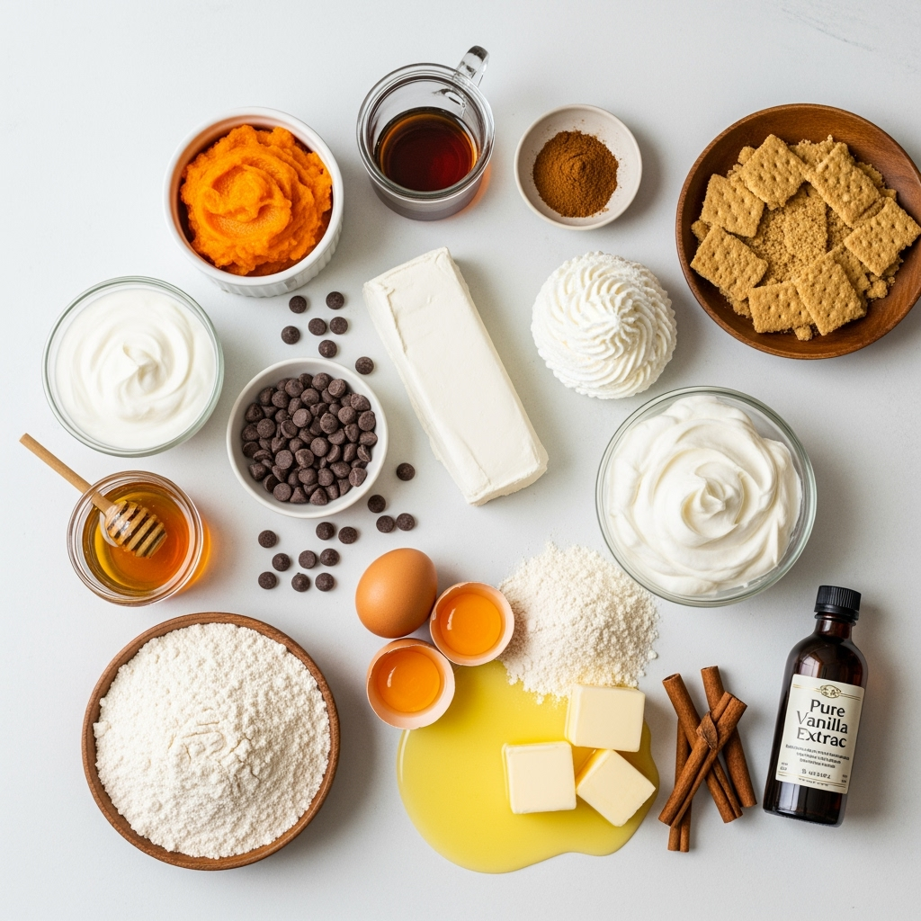 cream-cheese-egg-yolk-pumpkin-sugar Cream cheese pumpkin pie filling with glossy egg yolk and sugars