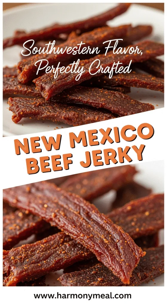 Authentic New Mexico beef jerky with smoky texture and vibrant flavor