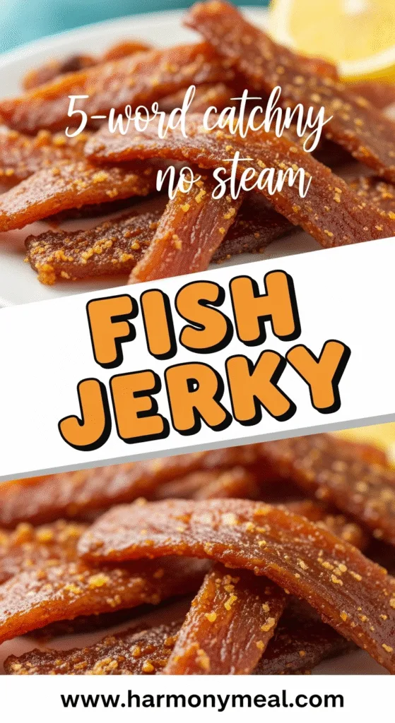 Homemade fish jerky healthy snack vibrant colorful Pinterest food photography