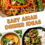 Colorful sesame garlic ramen stir fry with chicken, vegetables garnish