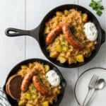 One pot Polish sausage sauerkraut and potatoes recipe