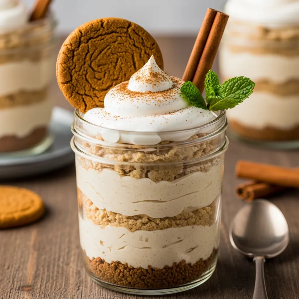 Ingredients for No-Bake Gingerbread Cheesecake Cups