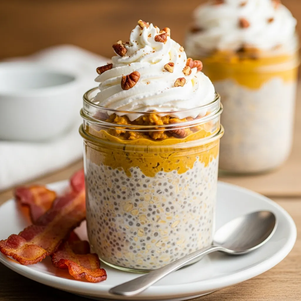 Ingredients for Pumpkin Pie Overnight Oats with Chia Seeds