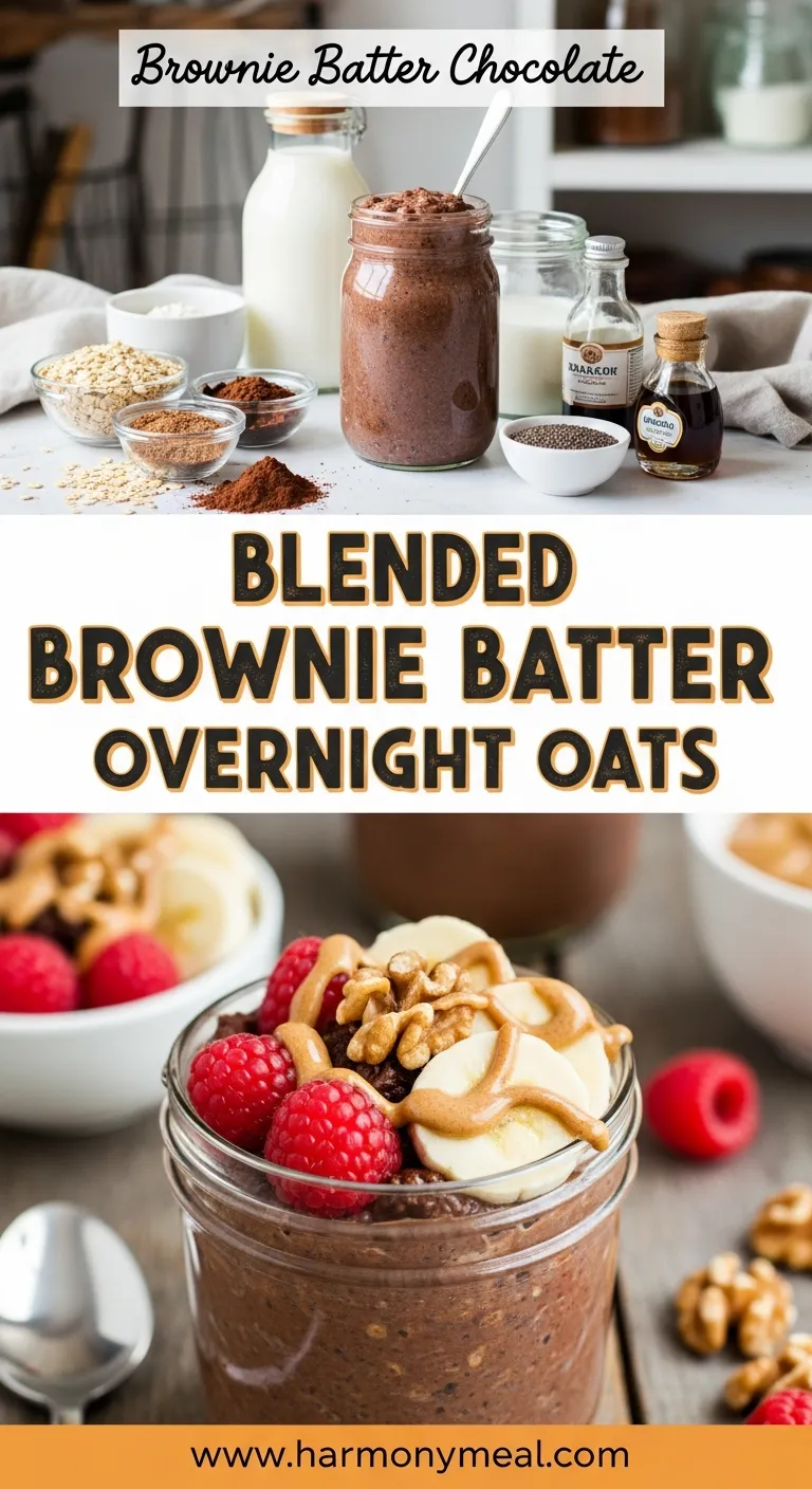 Storage and leftovers for Blended Brownie Batter Overnight Oats