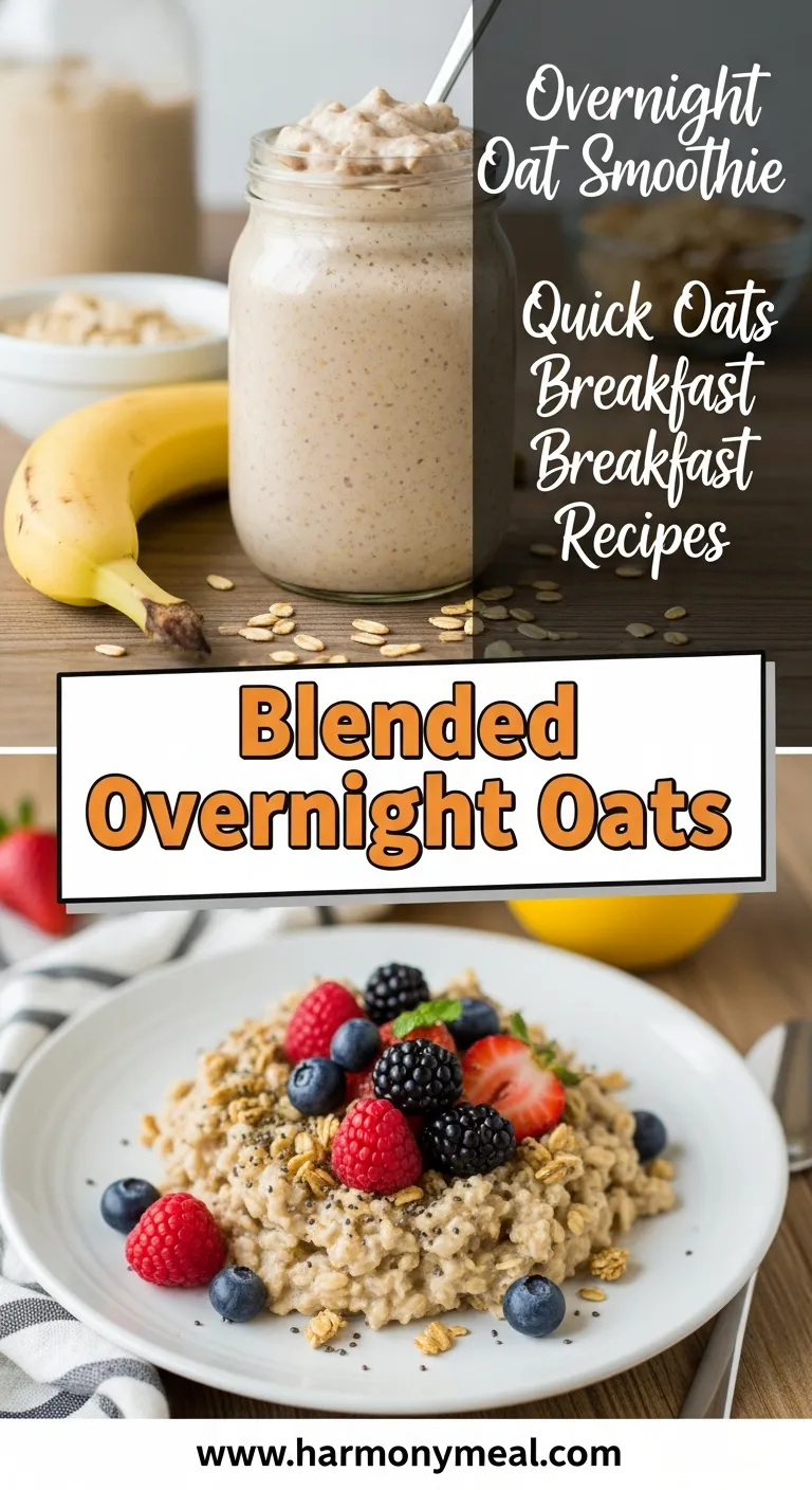 Storage and leftovers for Blended Overnight Oats