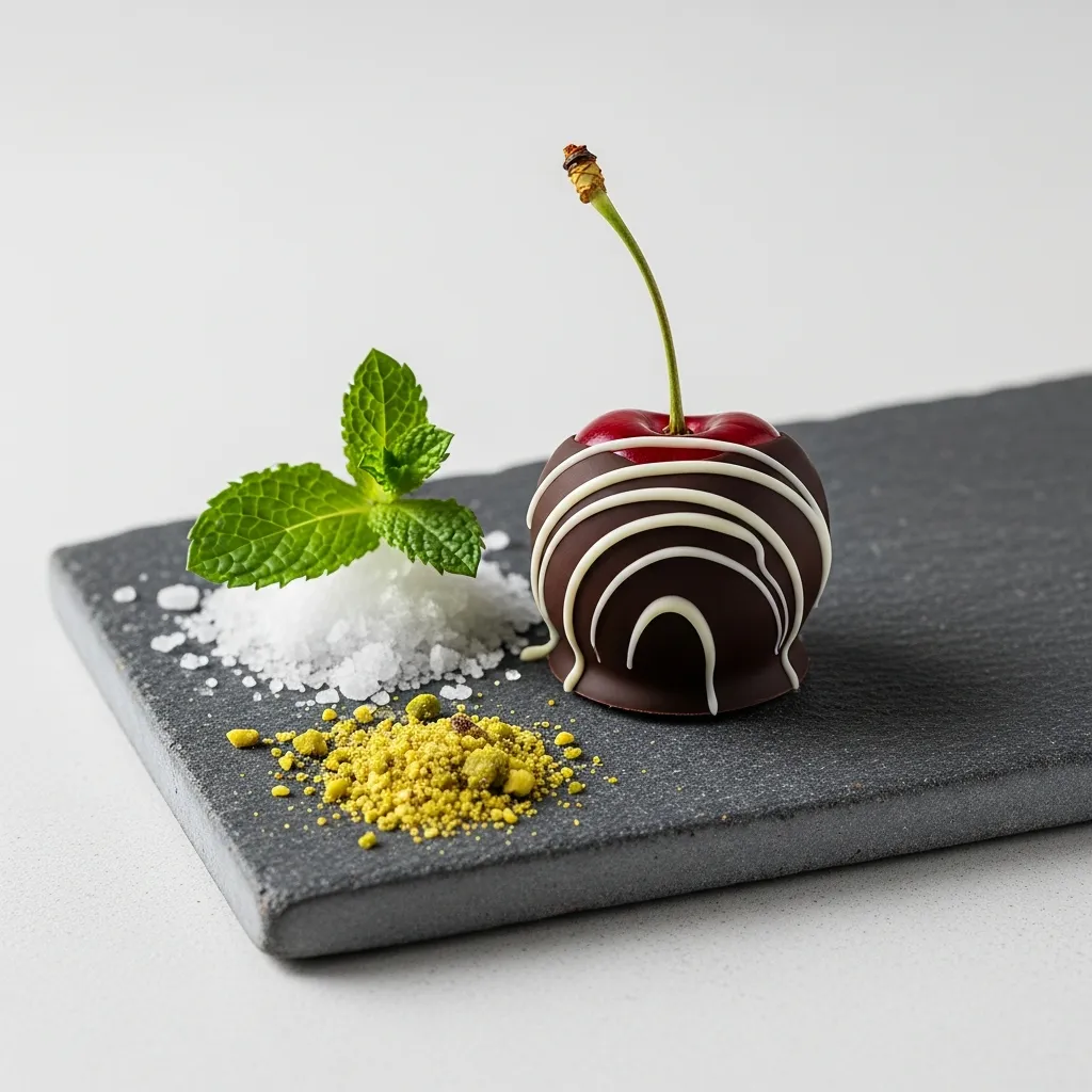 Ingredients for Chocolate dipped cherries