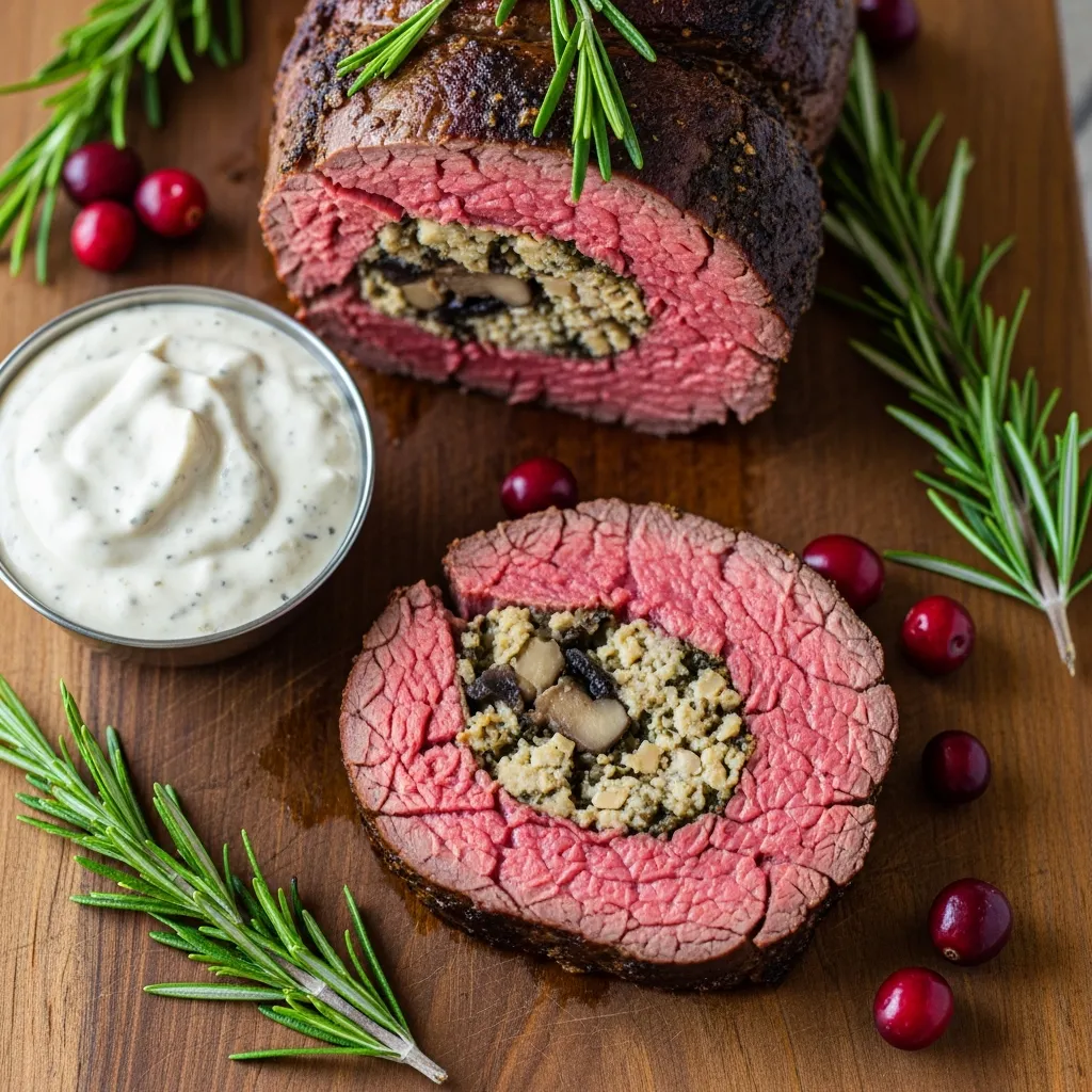 Recipe variations for Quick Christmas Stuffed Beef Tenderloin