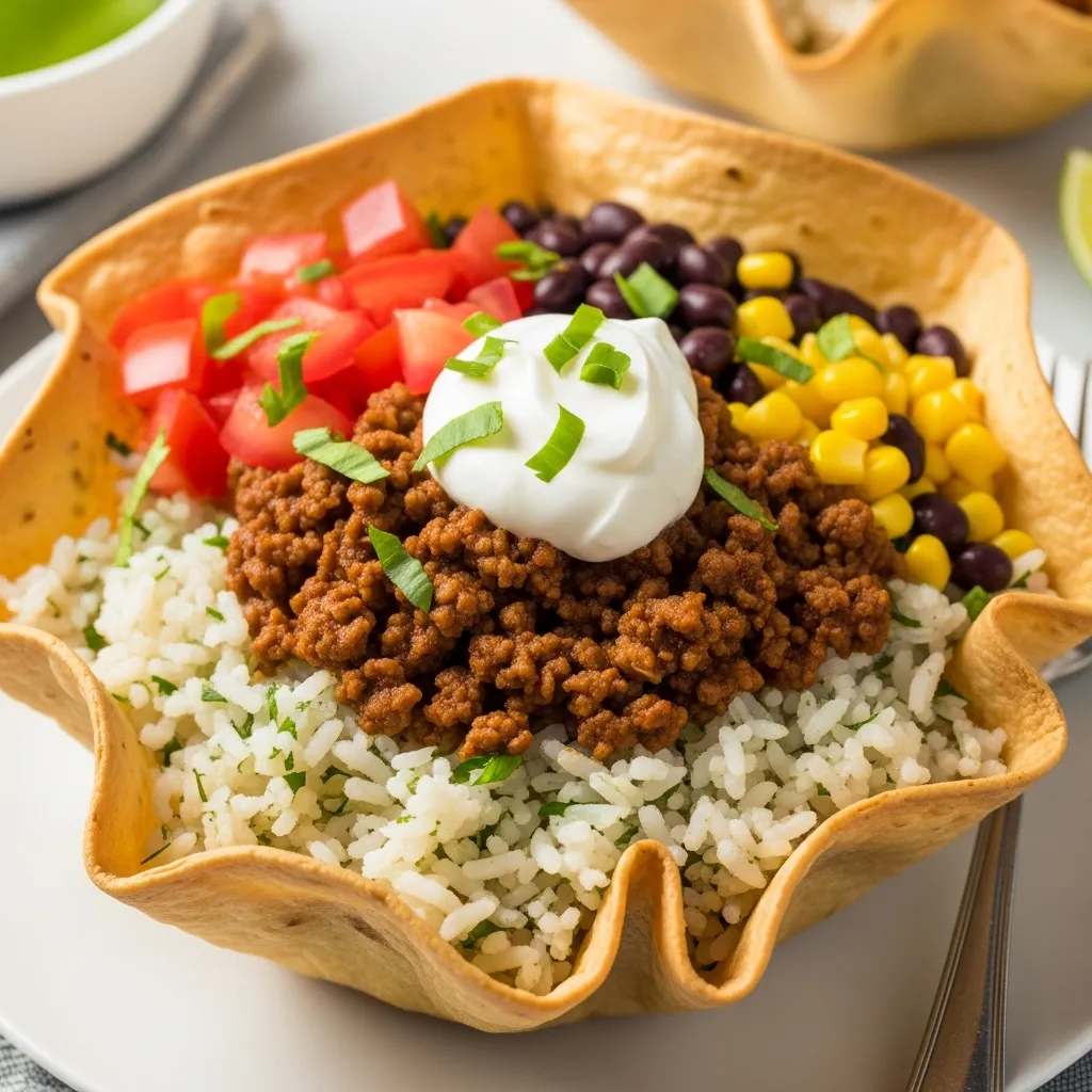 Ingredients for Easy Taco Rice Bowl
