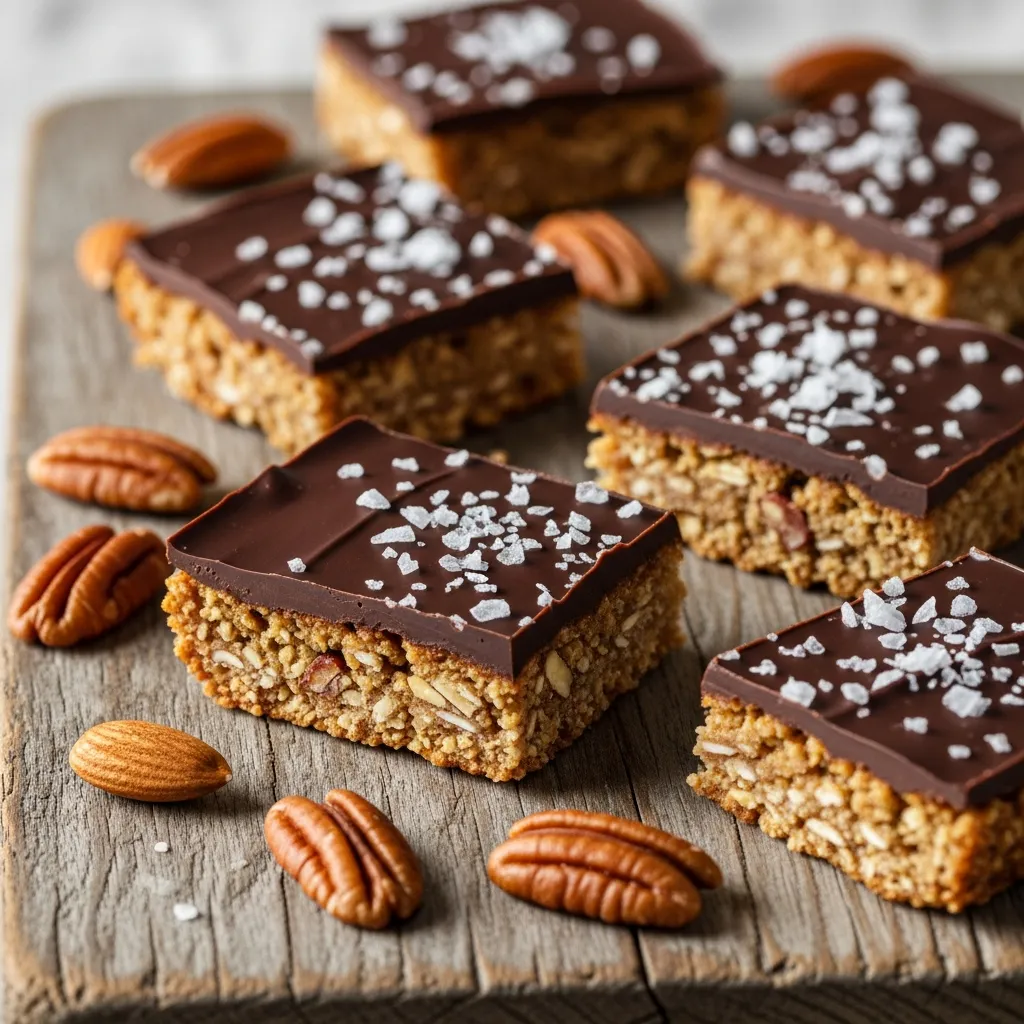 Ingredients for Dark Chocolate Sea Salt Nut Bars