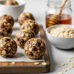 Healthy no bake energy balls with oats and chocolate chips recipe