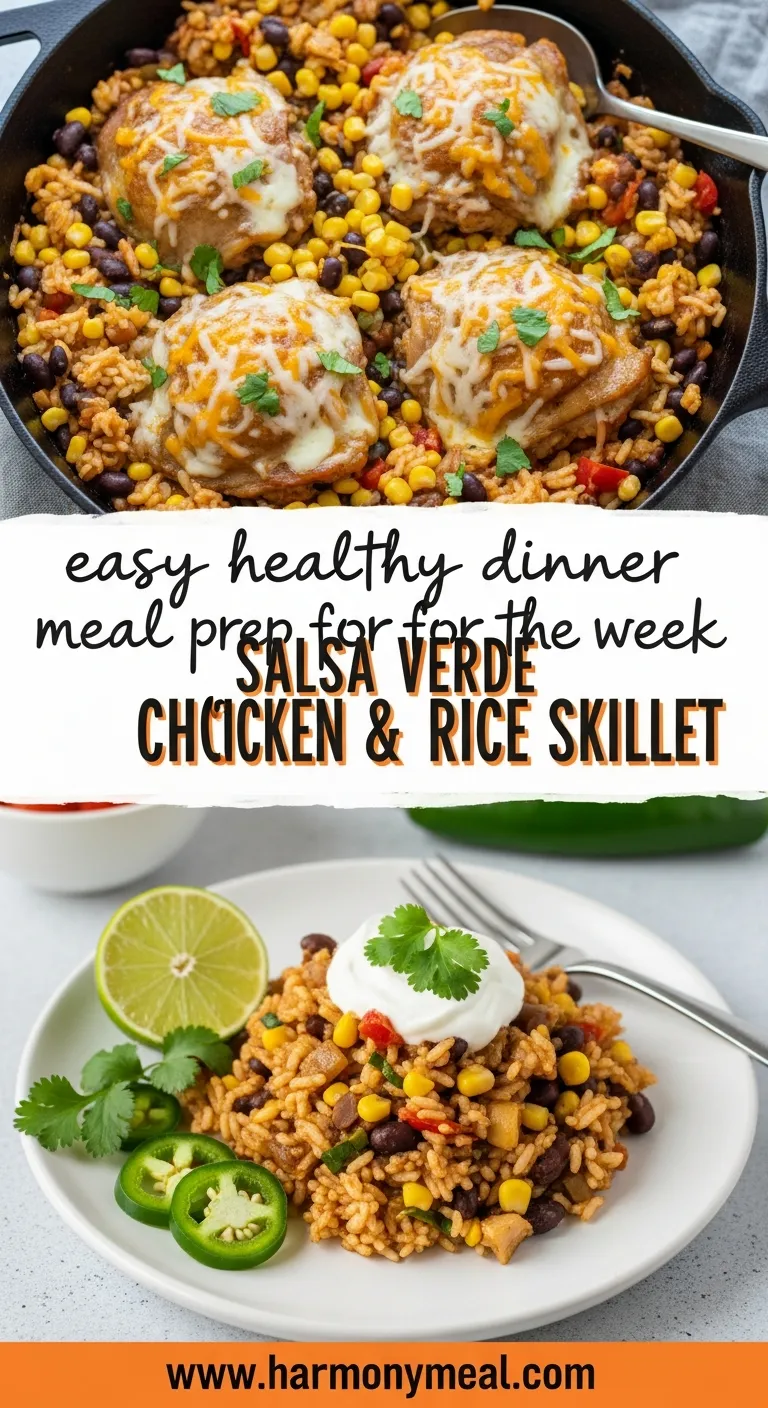 Storage and leftovers for Salsa Verde Chicken & Rice Skillet