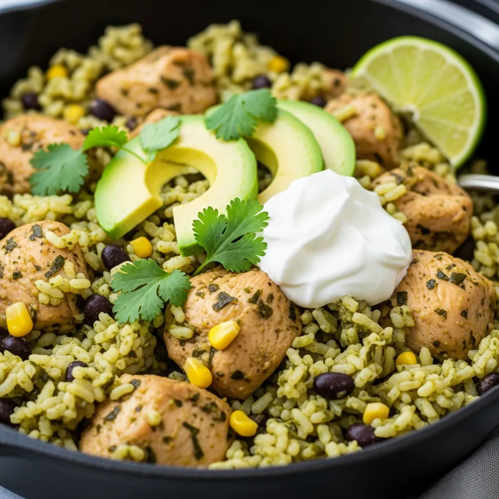 Recipe variations for Salsa Verde Chicken & Rice Skillet
