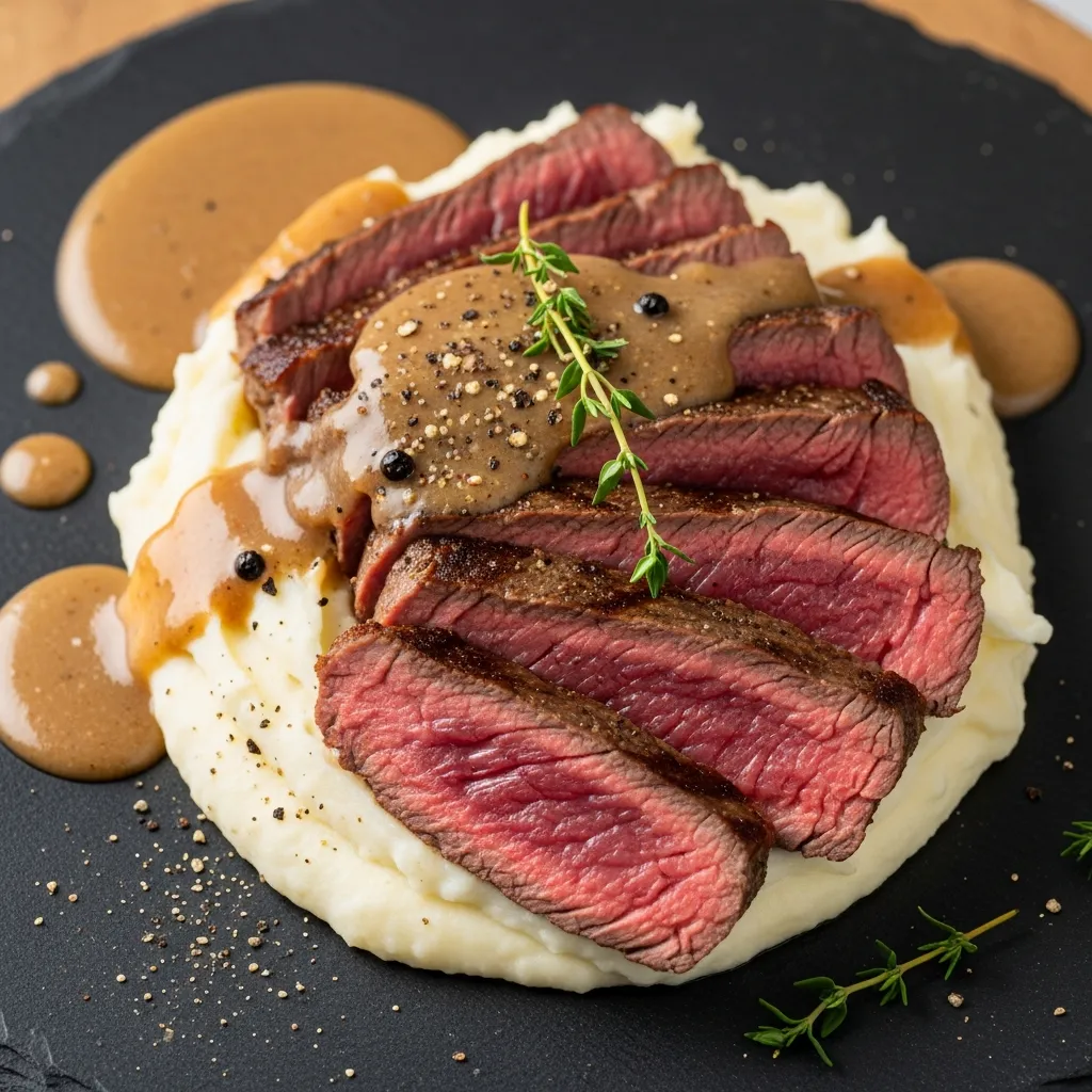 Recipe variations for Rib Eye Steak with Peppercorn Sauce