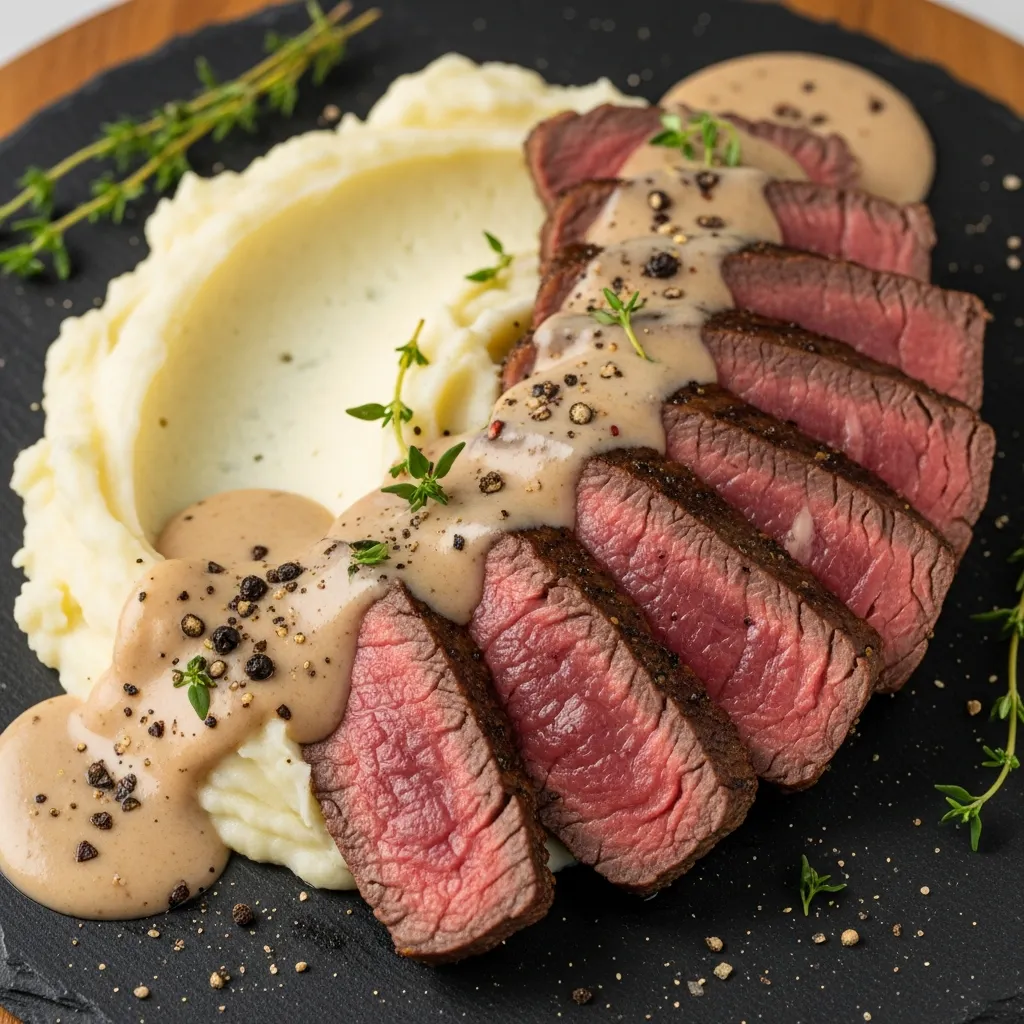 Ingredients for Rib Eye Steak with Peppercorn Sauce