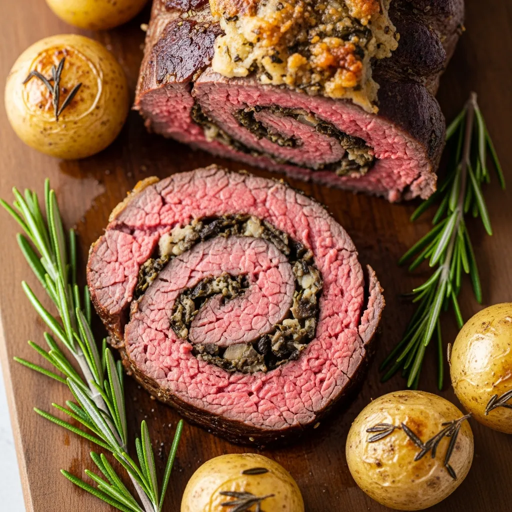 Ingredients for Quick Christmas Stuffed Beef Tenderloin