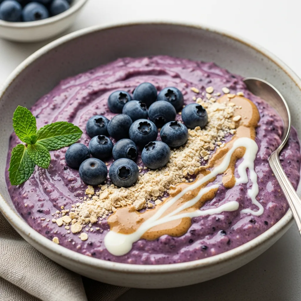 Recipe variations for Blended Tofu & Blueberry Oats (No Protein Powder)