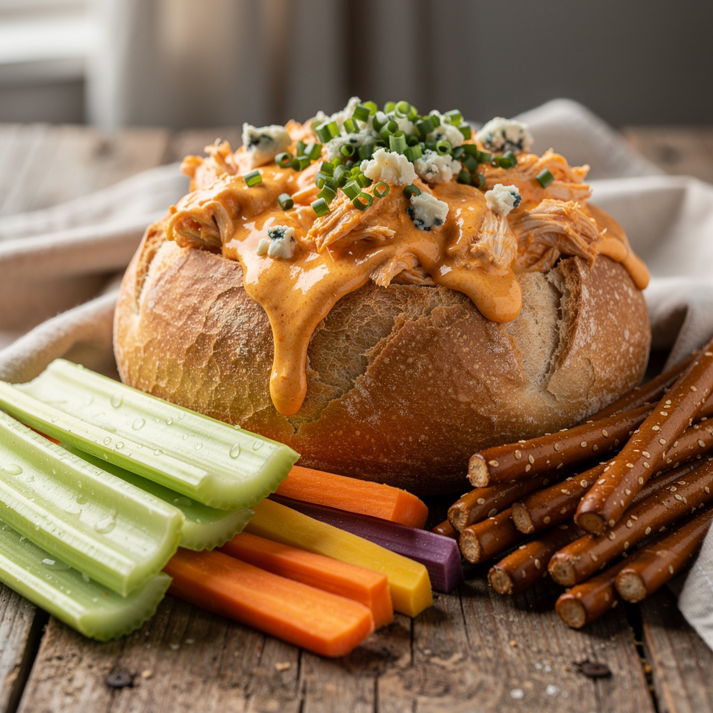 Ingredients for Ultimate Buffalo Chicken Dip Delight