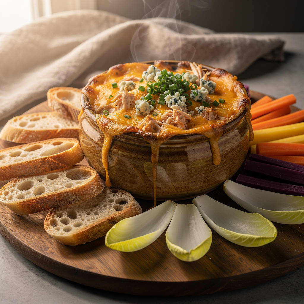 Ingredients for The Best Buffalo Chicken Dip Recipe