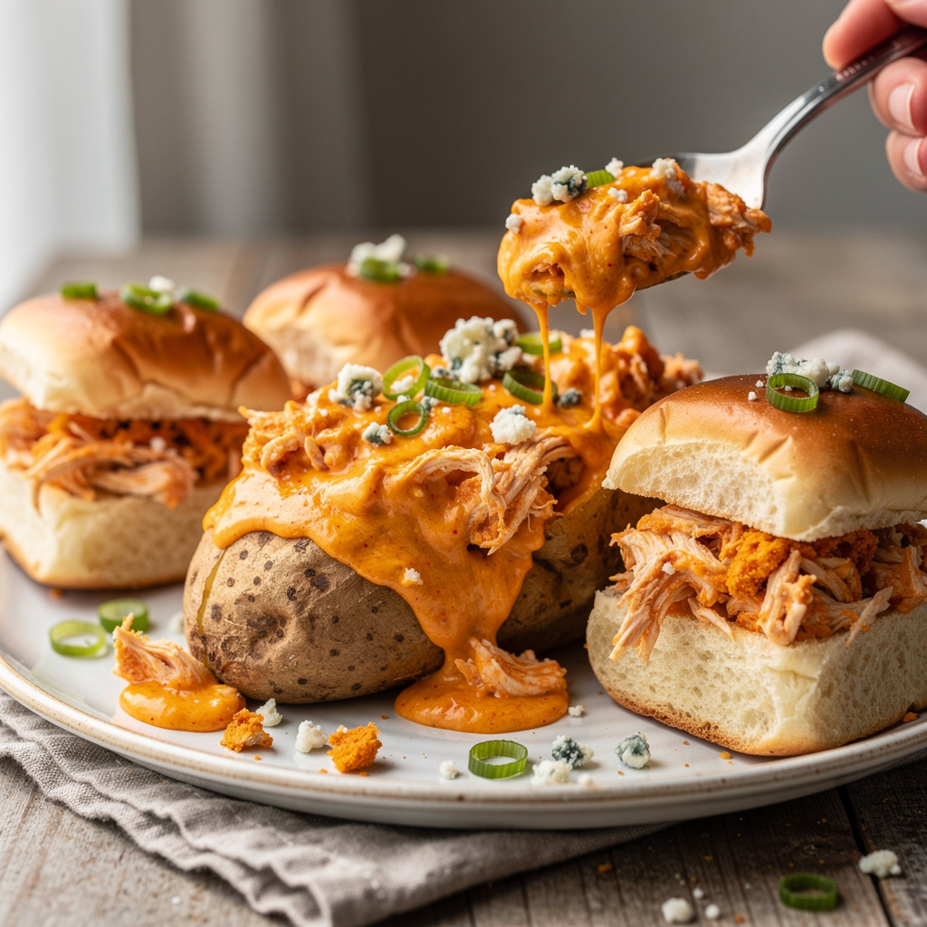 Recipe variations for Cheesy Crock Pot Buffalo Chicken Dip