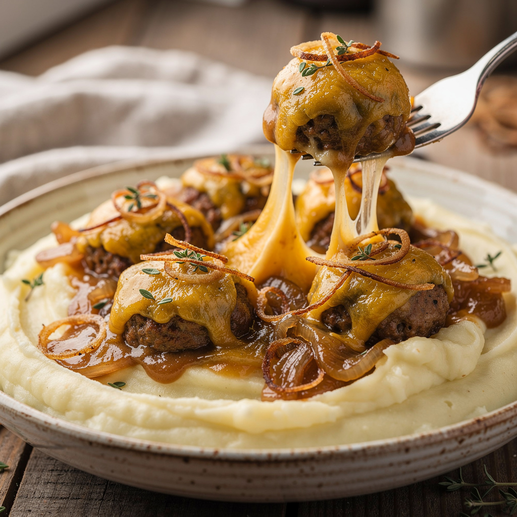 Recipe variations for Cheesy French Onion Meatballs