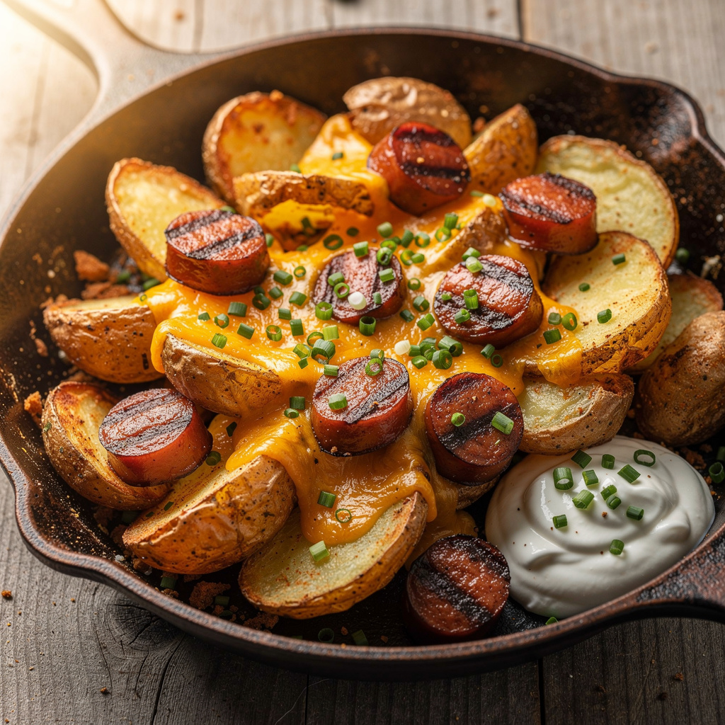 Ingredients for Cheesy Ranch Potatoes and Smoked Sausage