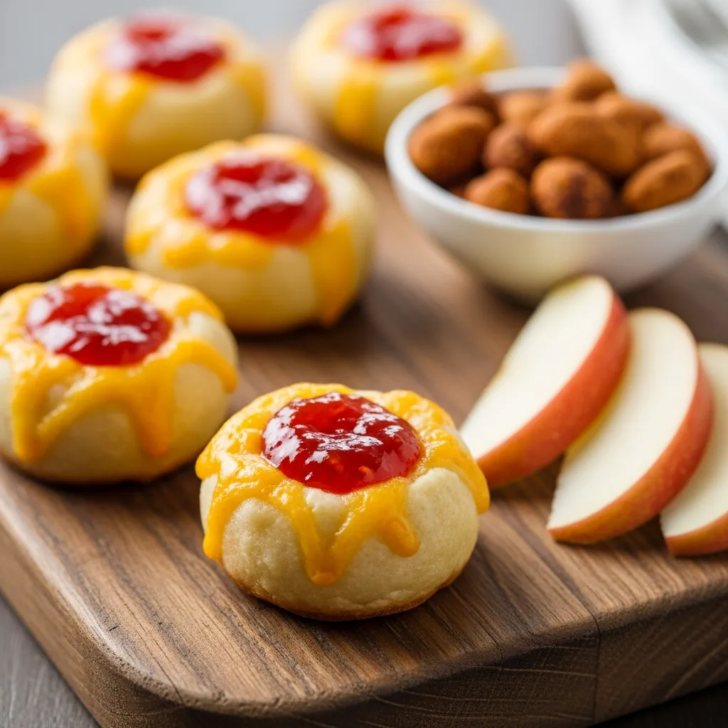Recipe variations for Cheesy Thumbprint Appetizers with Hot Pepper Jelly