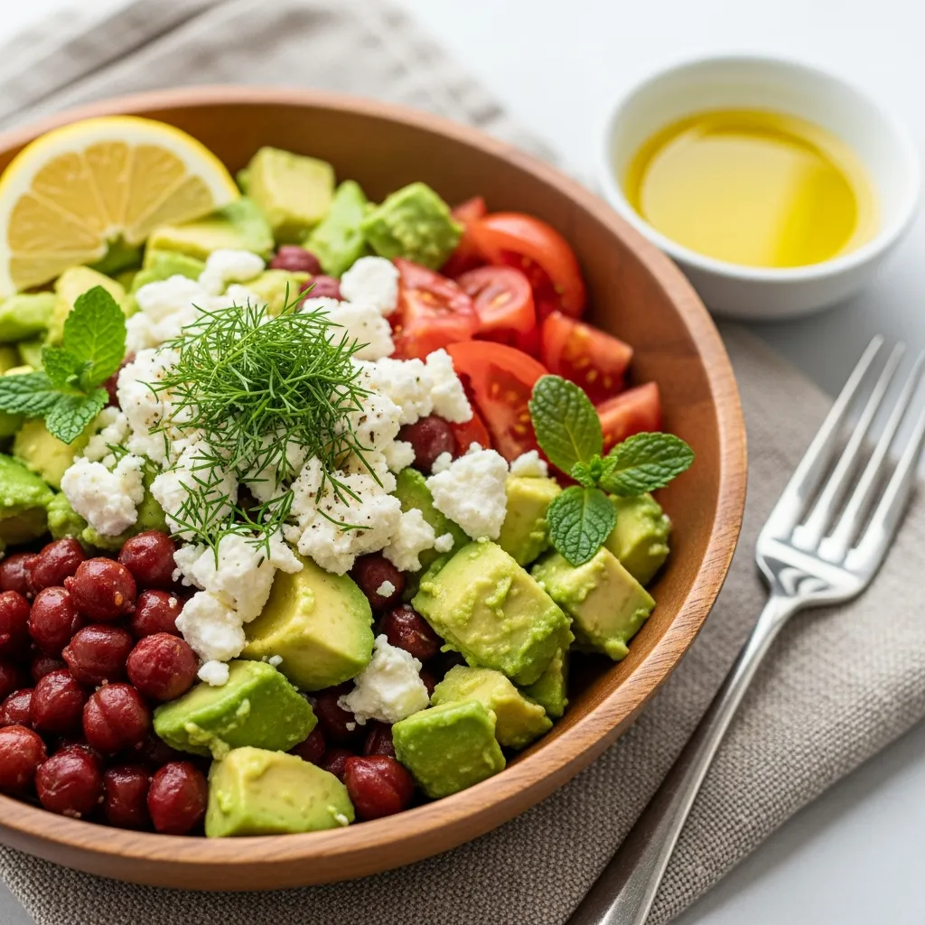 Recipe variations for Chickpea Feta Avocado Salad