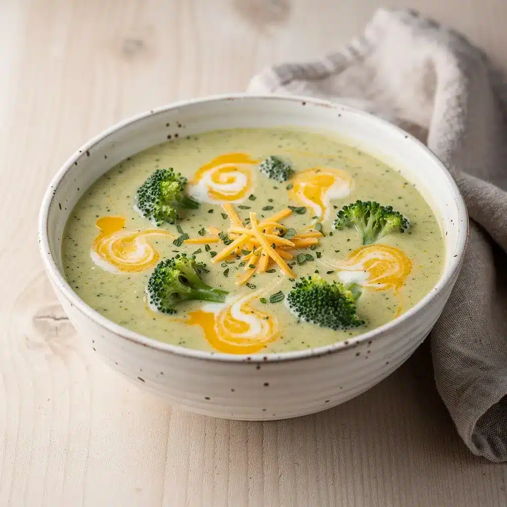 Ingredients for Creamy Broccoli Cheddar Soup