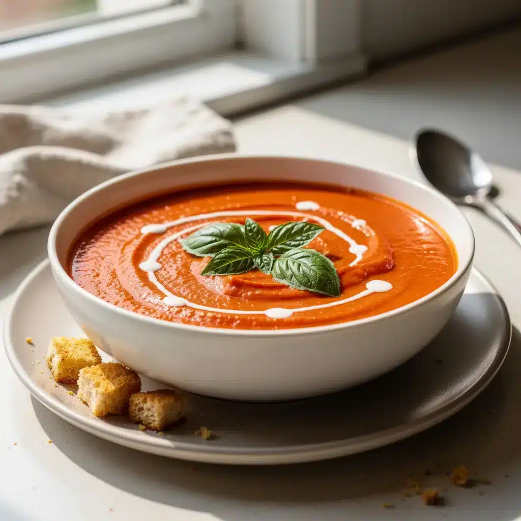 Ingredients for Creamy Tomato Basil Soup