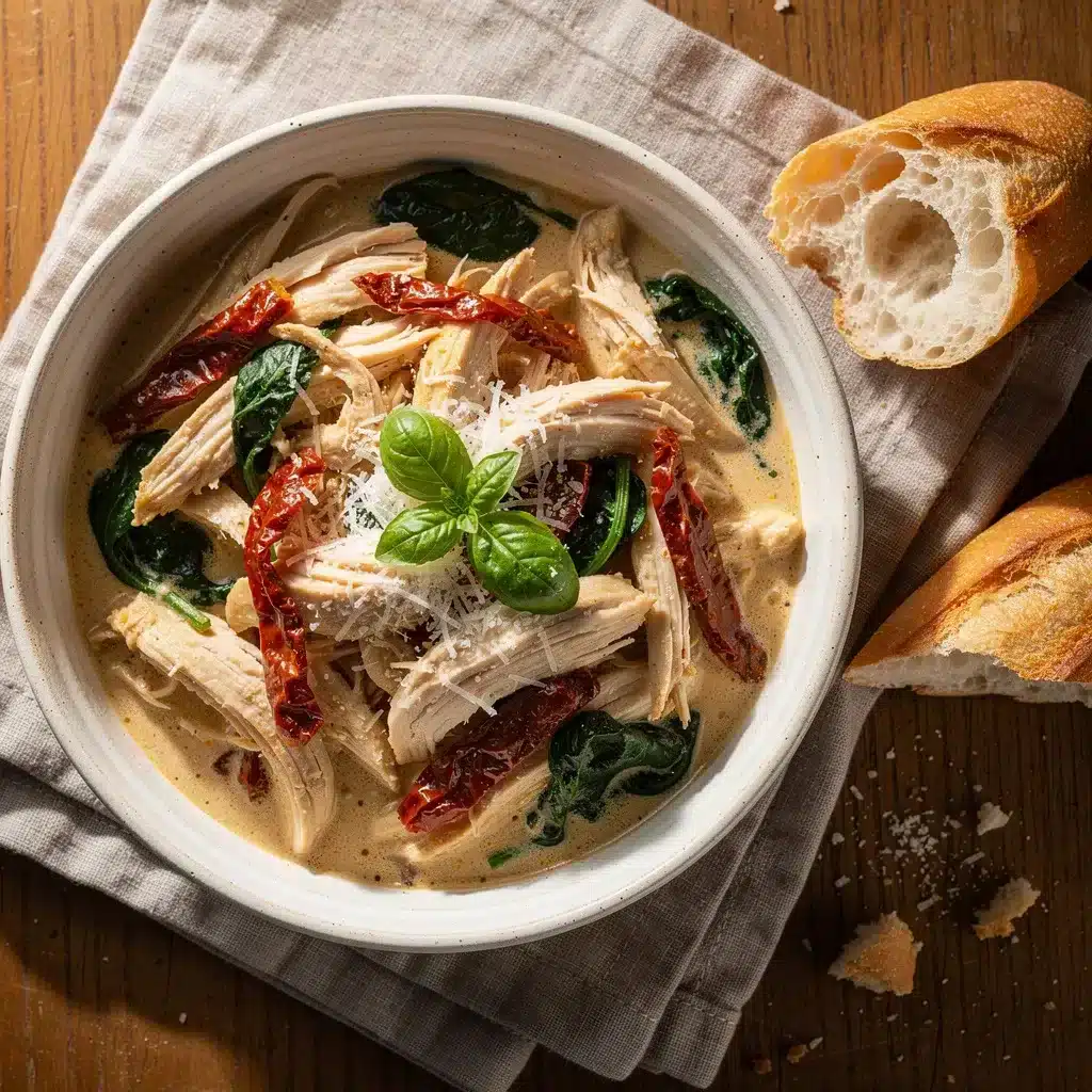 Ingredients for Crockpot Creamy Tuscan Chicken