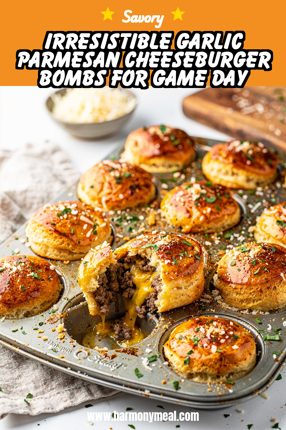 Storage and leftovers for Irresistible Garlic Parmesan Cheeseburger Bombs for Game Day