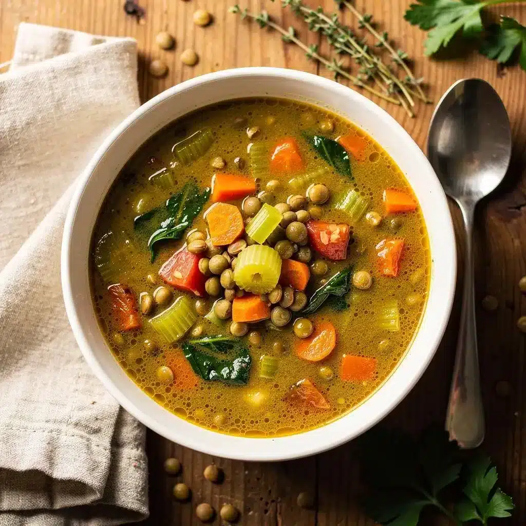 Ingredients for Hearty Lentil Vegetable Soup