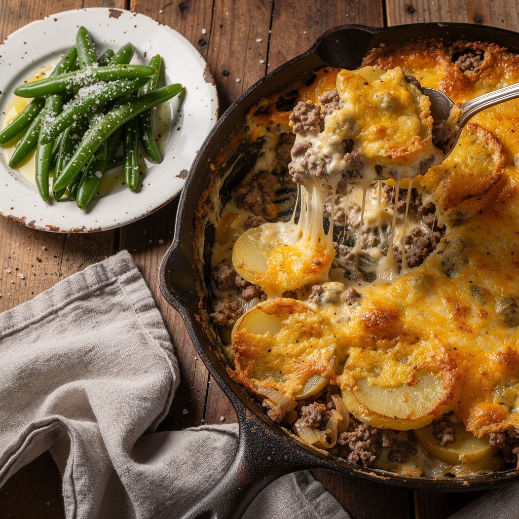 Ingredients for Hobo Casserole (Ground Beef Recipe)