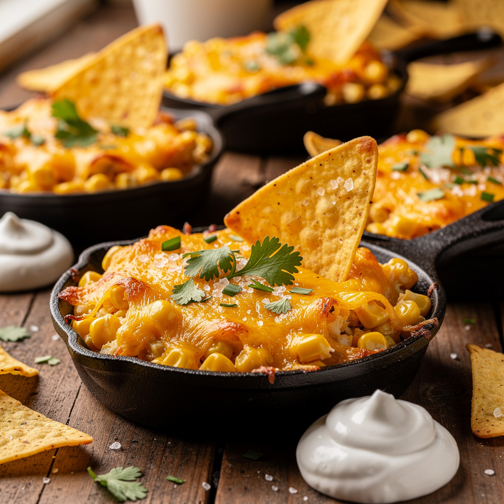 Ingredients for Addictive Hot Corn Dip perfect for Football Sundays, made with corn and cream cheese