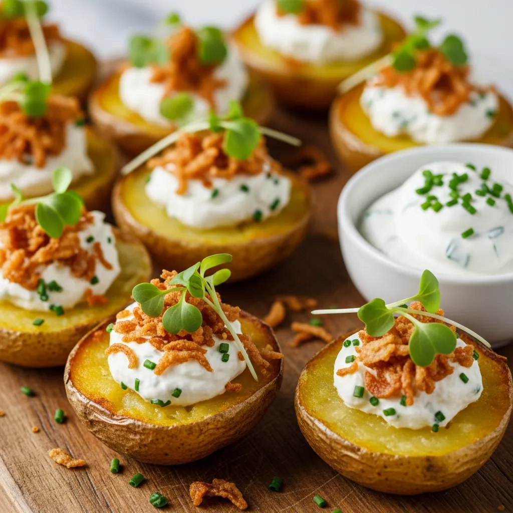 Recipe variations for Mini Baked Potatoes Simple Appetizer Recipe