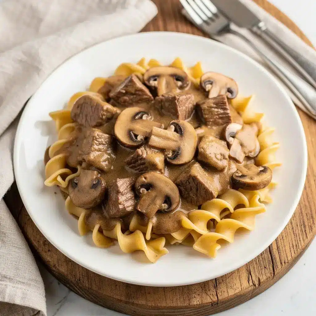 Ingredients for Slow Cooker Beef Stroganoff