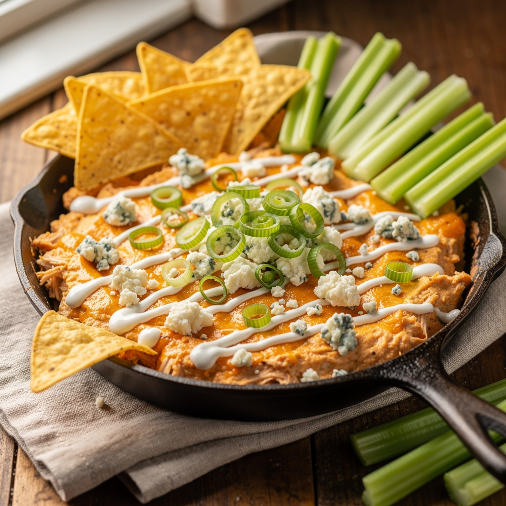 Ingredients for Slow Cooker Buffalo Chicken Dip