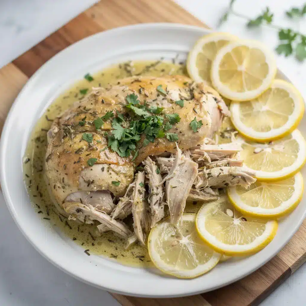 Ingredients for Slow Cooker Lemon Herb Chicken