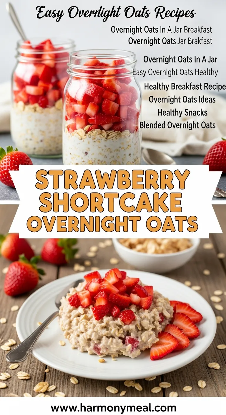 Storage and leftovers for Strawberry Shortcake Overnight Oats