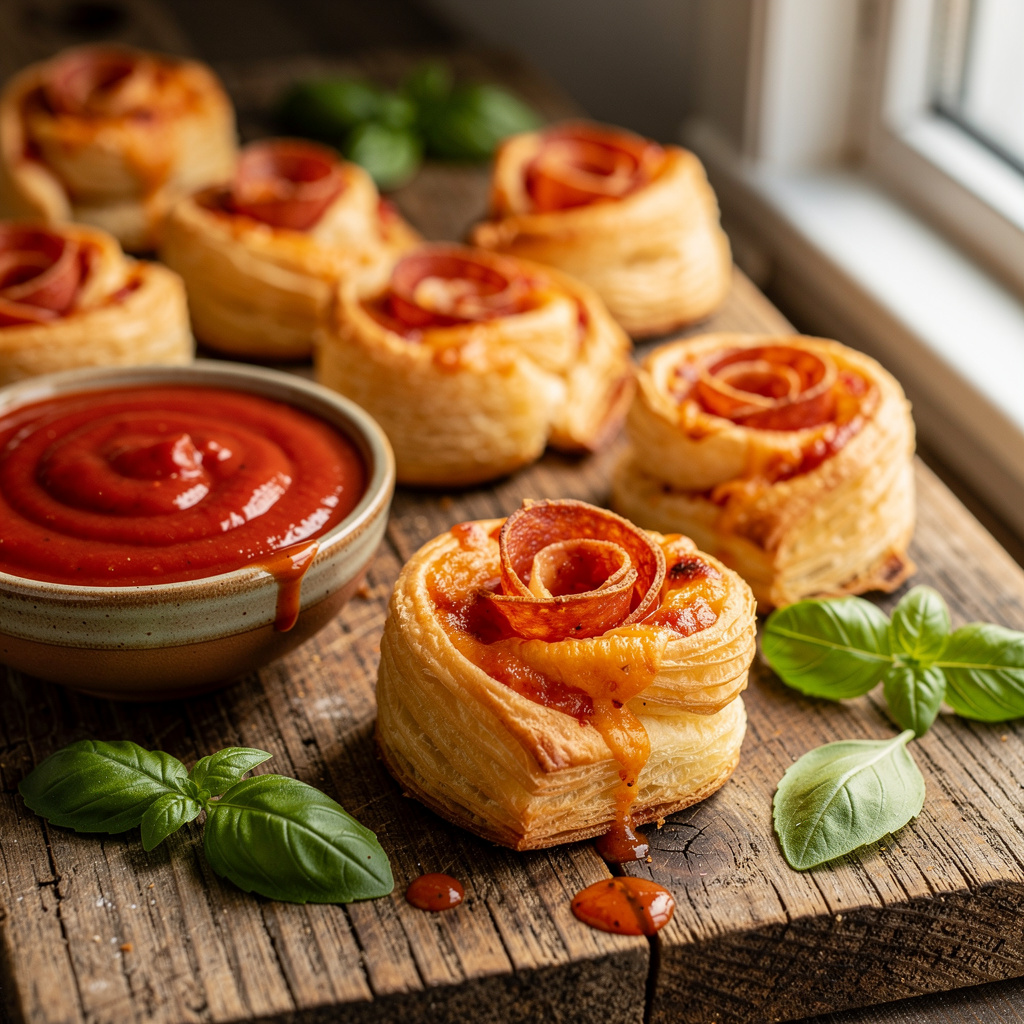 Ingredients for Easy Pizza Roses for Valentine's Day