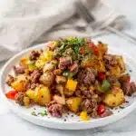 Classic corned beef hash recipe with crispy potatoes and savory shredded beef.